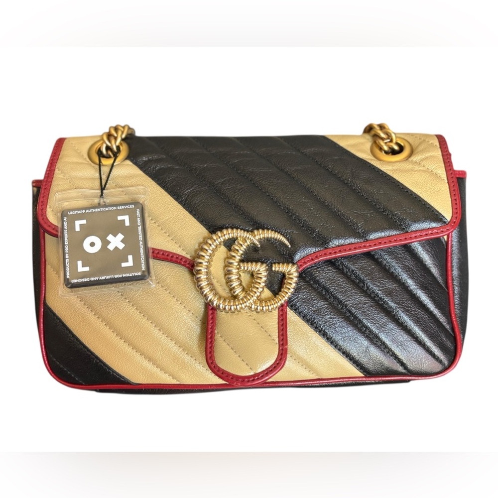 ✨ Gucci GG Marmont Small Matelassé Shoulder Bag – Rare Tricolor ✨